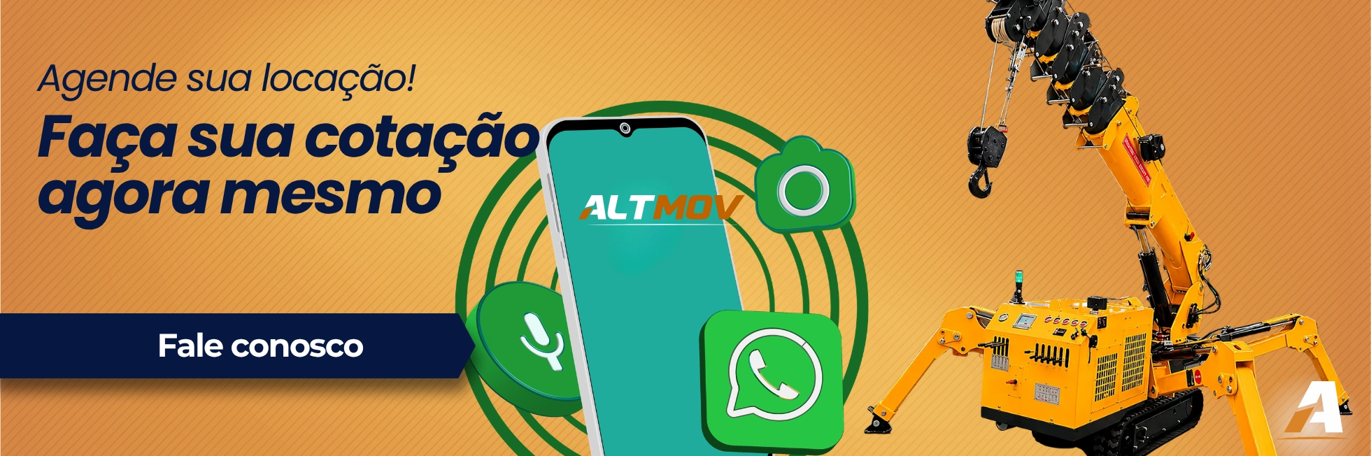 Entre em contato com a ALTMOV pelo WhatsApp
