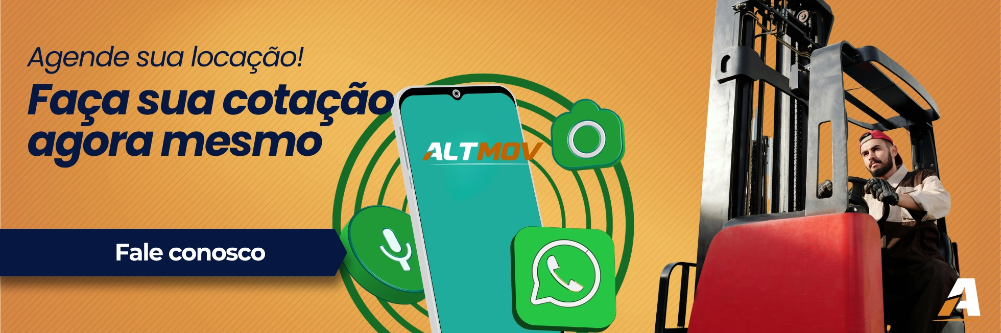 Entre em contato com a ALTMOV pelo WhatsApp